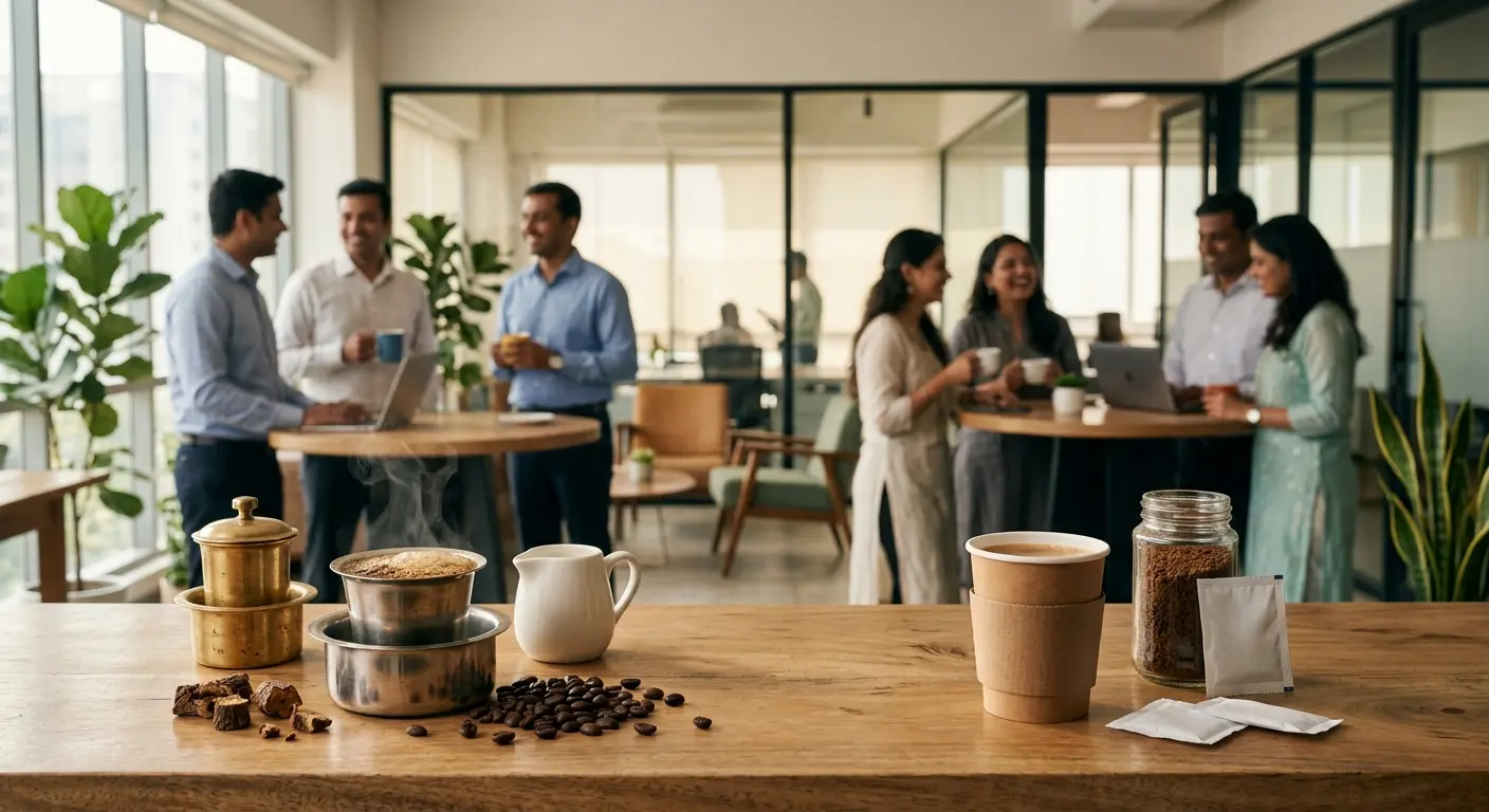 filter coffee vs instant premix vending machine